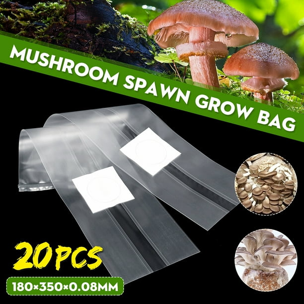 10/20/50 X PVC Mushroom Spawn Grow Bag Substrate High Temp Pre Sealable Supplies 10/20/50 X PVC Mushroom Spawn Grow Bag Substrate High Temp Pre Sealable Supplies